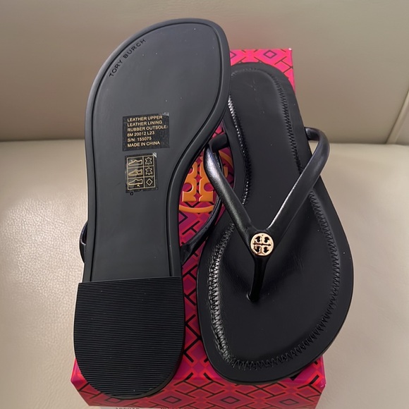 Brand New in Box Tory Burch Chelsea Leather Flip Flop Sandals - Picture 2 of 4